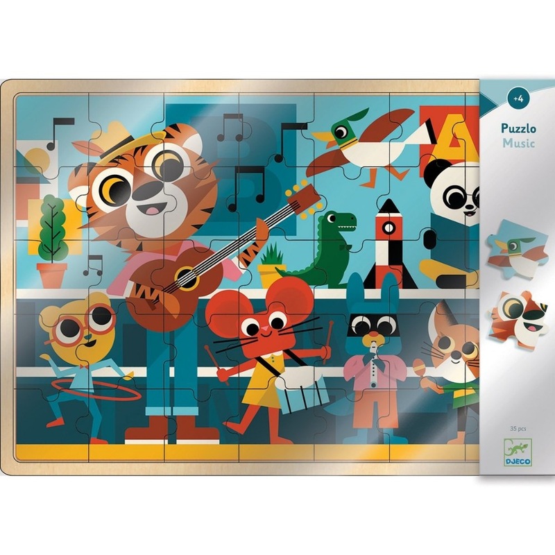 Puzzlo Music 35pc Wooden Jigsaw Puzzle