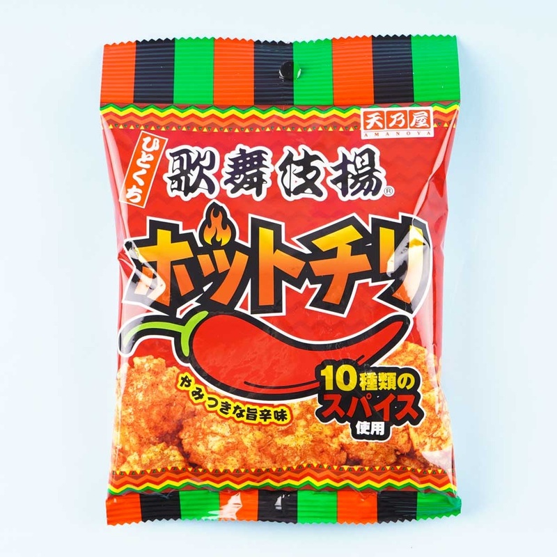 Amanoya Hitokuchi Kabukiage Rice Crackers - Hot Chili