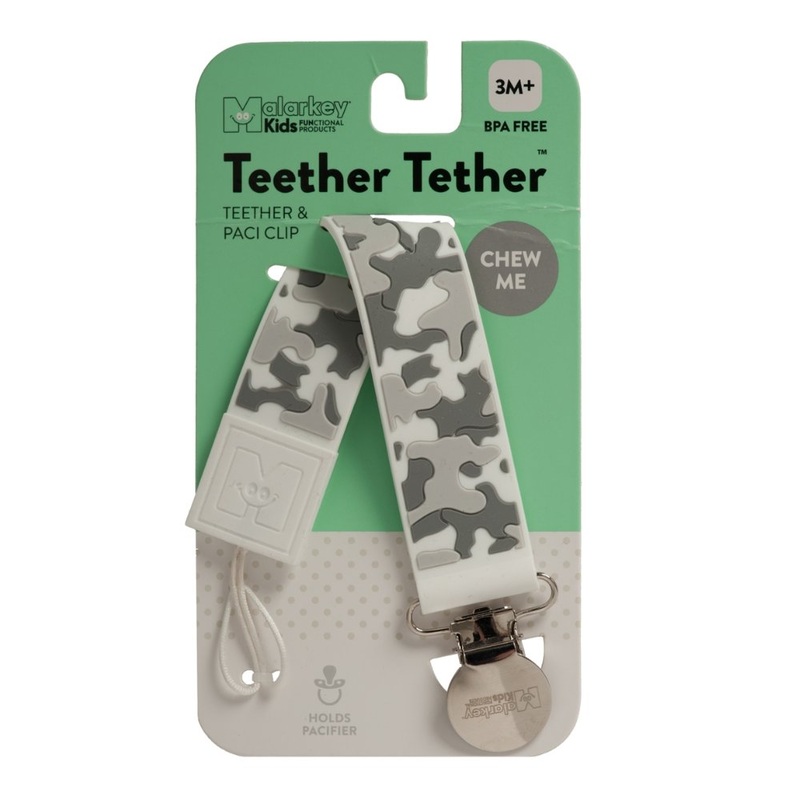 Teether Tether - Grey Camo