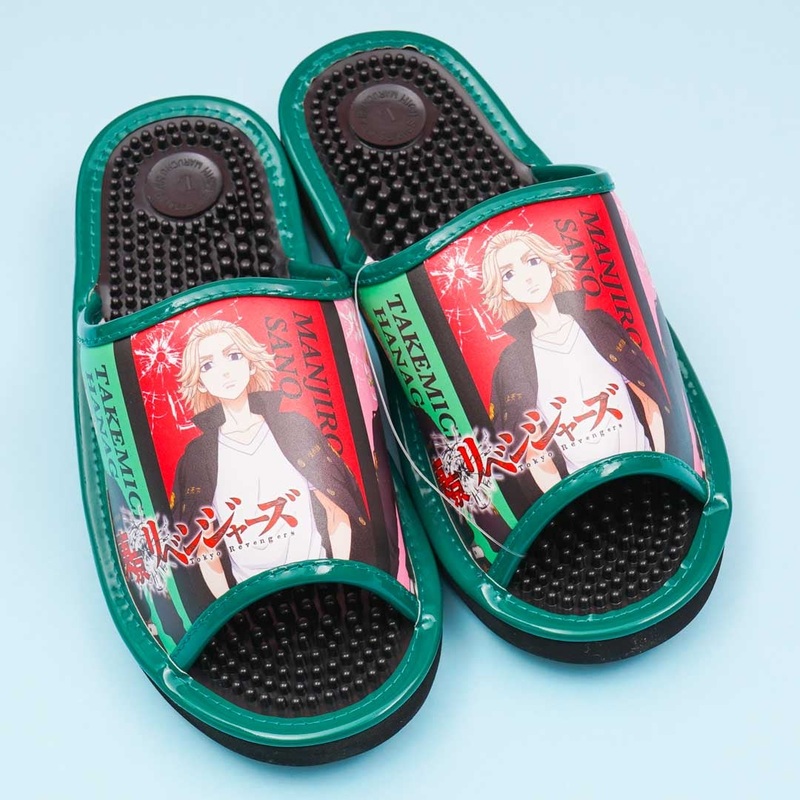 Tokyo Revengers Acupressure Sandals - Green / Large