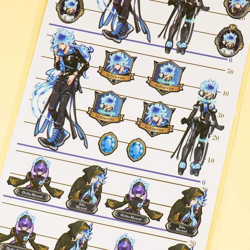 Twisted Wonderland 4 Size Sticker Sheet - Ignihyde