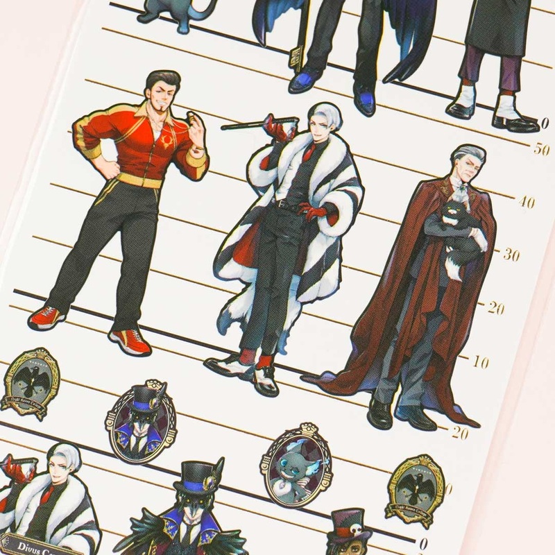 Twisted Wonderland 4 Size Sticker Sheet -  School Officials