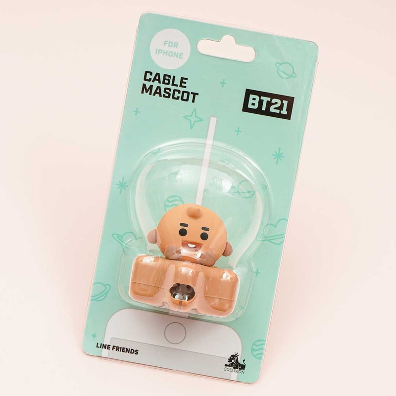 BT21 LINE FRIENDS Cable Mascot - SHOOKY