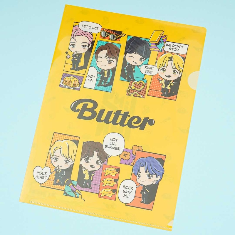 BTS TinyTAN Butter Comic Clear A4 File