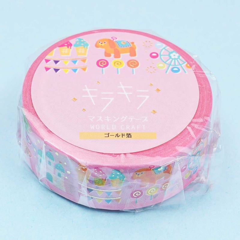 World Craft Glitter Theme Park Masking Tape
