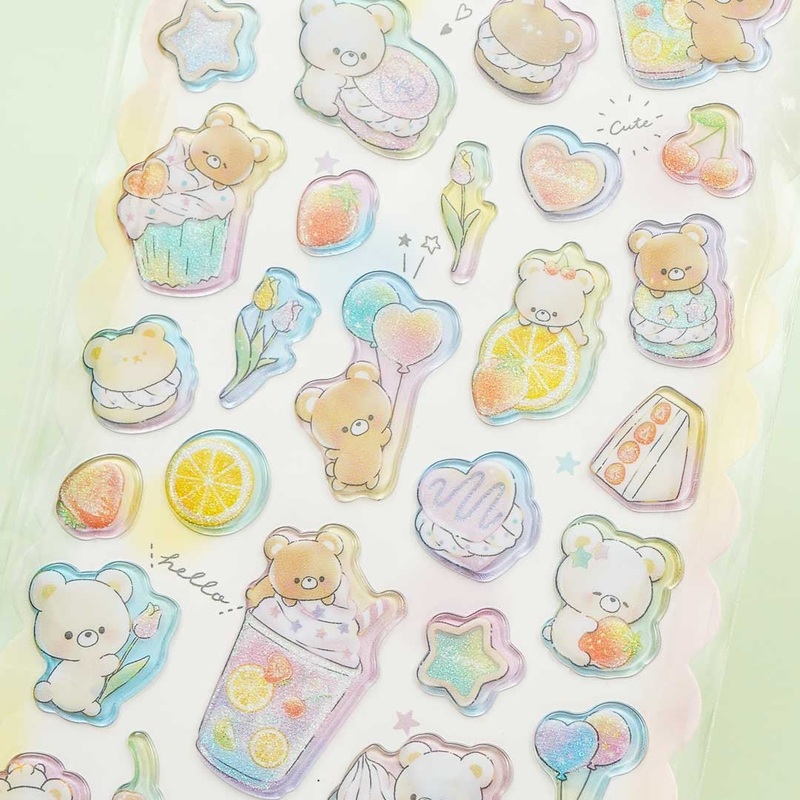 Yummy Bear Seal Stickers