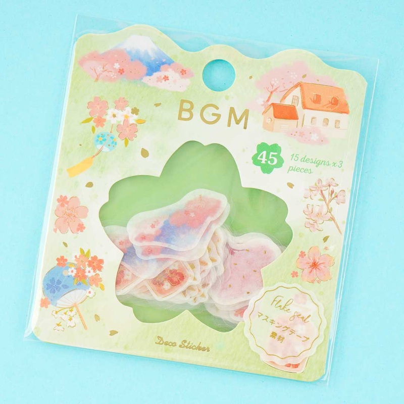 BGM Flake Seal Stickers - Sakura Countryside