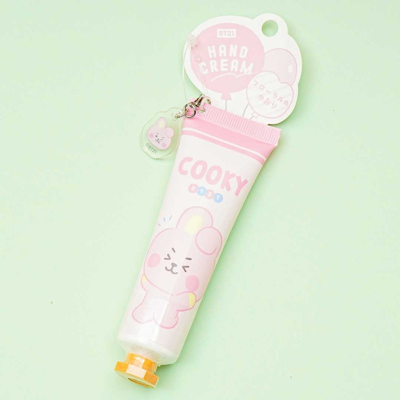 BT21 Hand Cream With Charm - COOKY / Floral