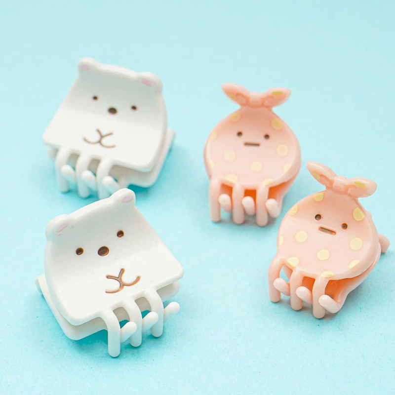 Sumikko Gurashi Mini Hair Clip Set - Shirokuma & Furoshiki