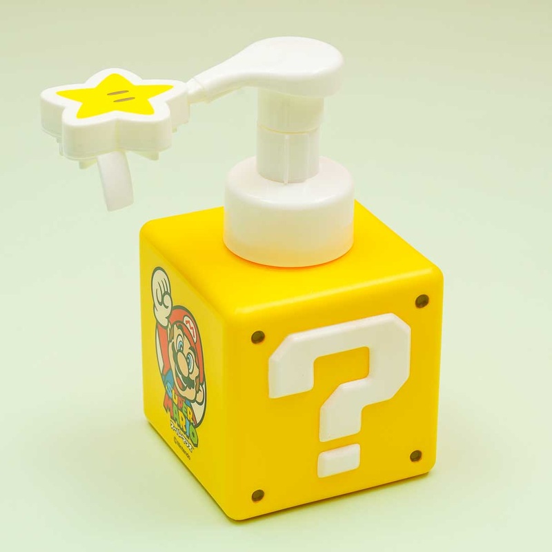 Super Mario Question Mark Box Soap Dispenser