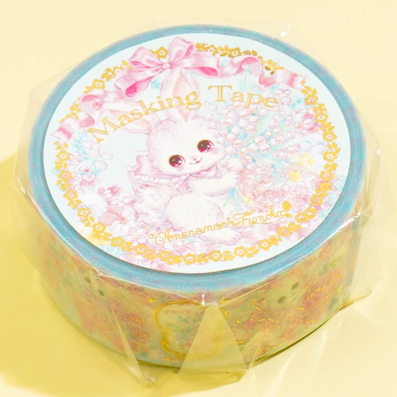 Amenomori Fumika Flowery Bunny Masking Tape