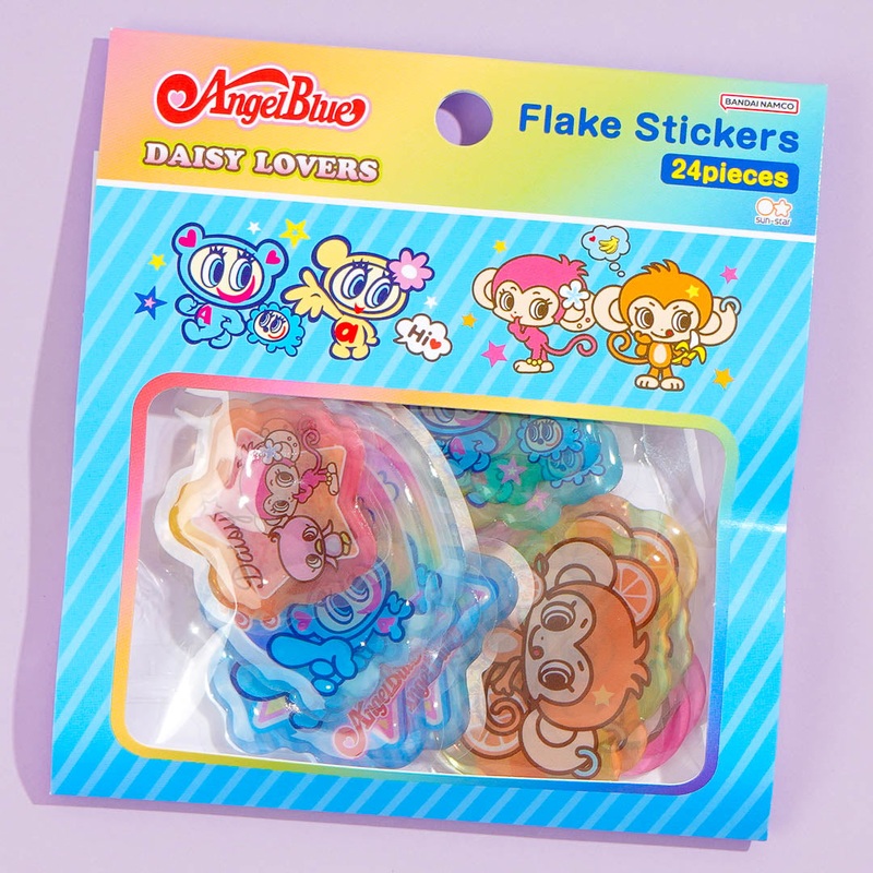 Angel Blue Daisy Lovers Puffy Stickers