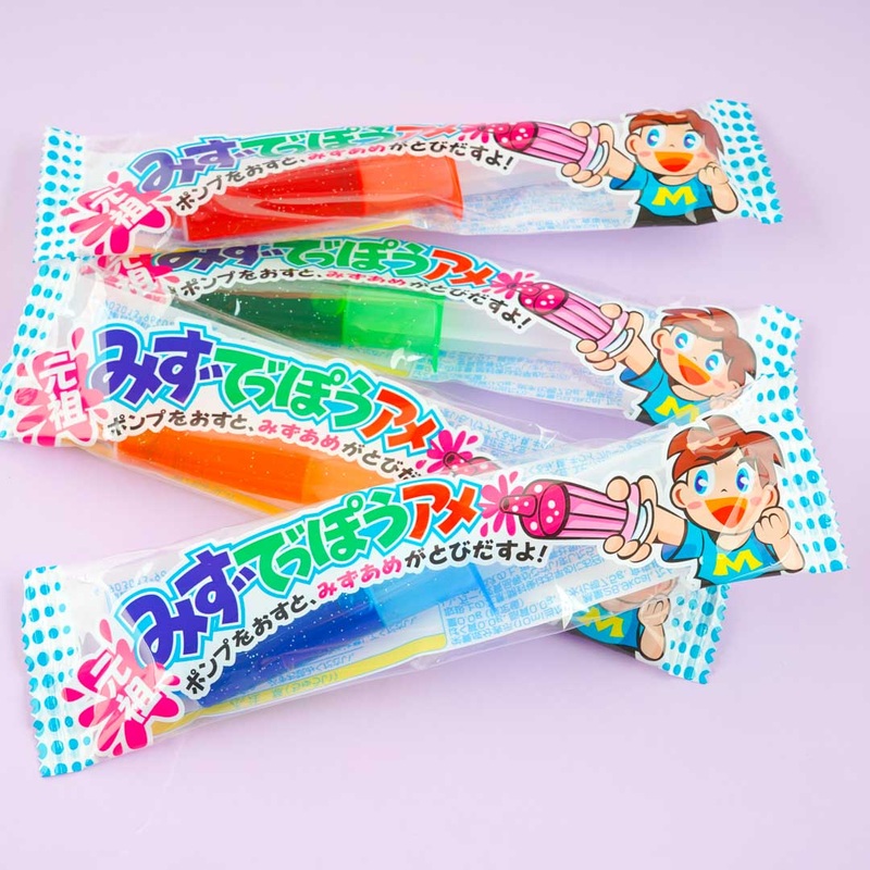 Yaokin Mizudeppo Ame Syringe-Type Candy