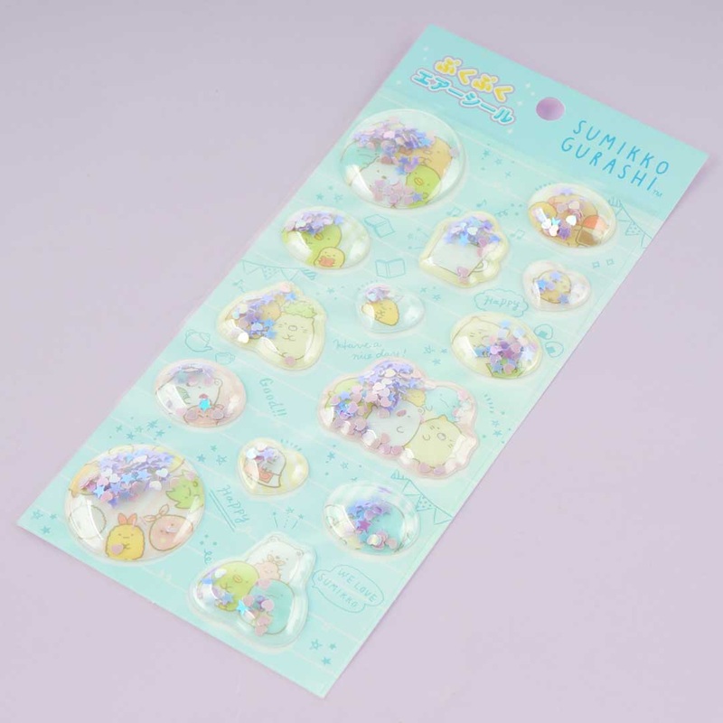 Sumikko Gurashi Puku Puku Air Puffy Stickers - Best Buddies