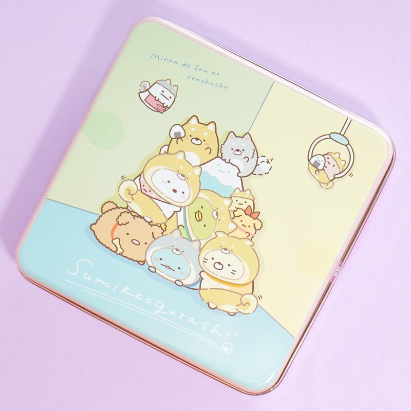 Sumikko Gurashi Puppy Time Square Cookie Tin