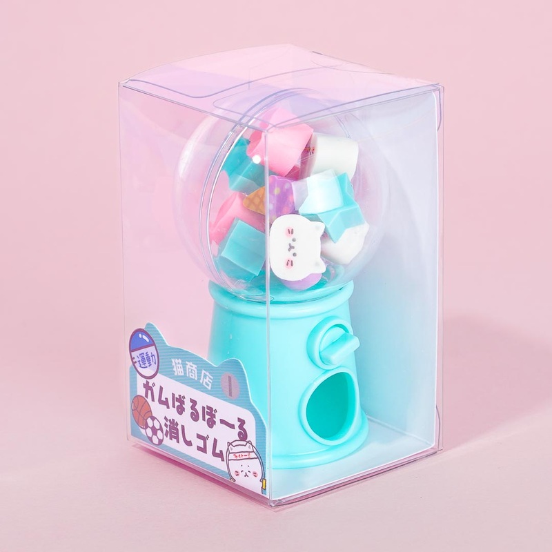 Cat Shop Gumball Machine Eraser Dispenser