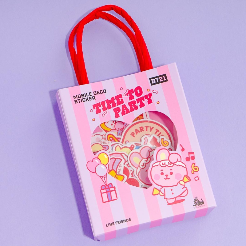 BT21 Time To Party Stickers - Cooky