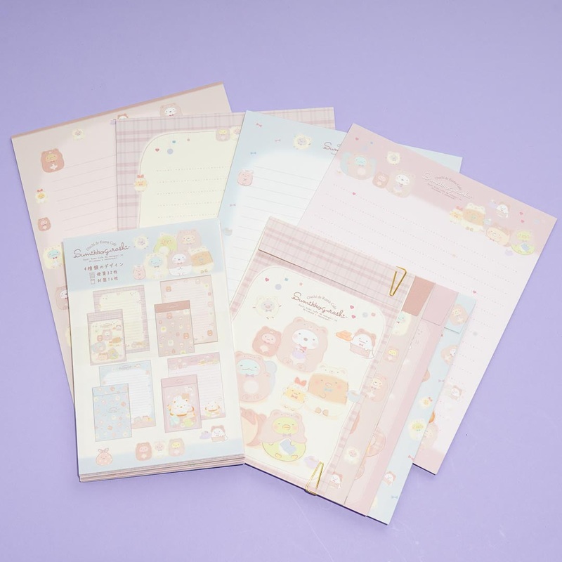 Sumikko Gurashi Kuma Cafe Onesie Hangout Letter Set