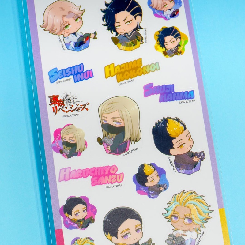 Tokyo Revengers Character Sticker Sheet - Purple