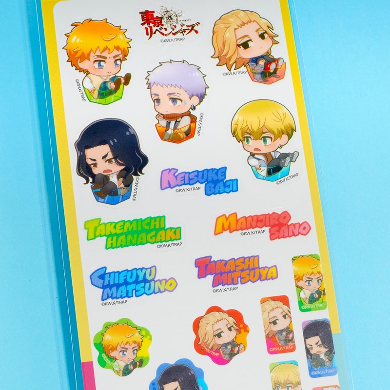 Tokyo Revengers Character Sticker Sheet - Yellow