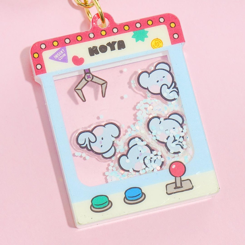 BT21 Minini Crane Game Glittery Key Holder - KOYA