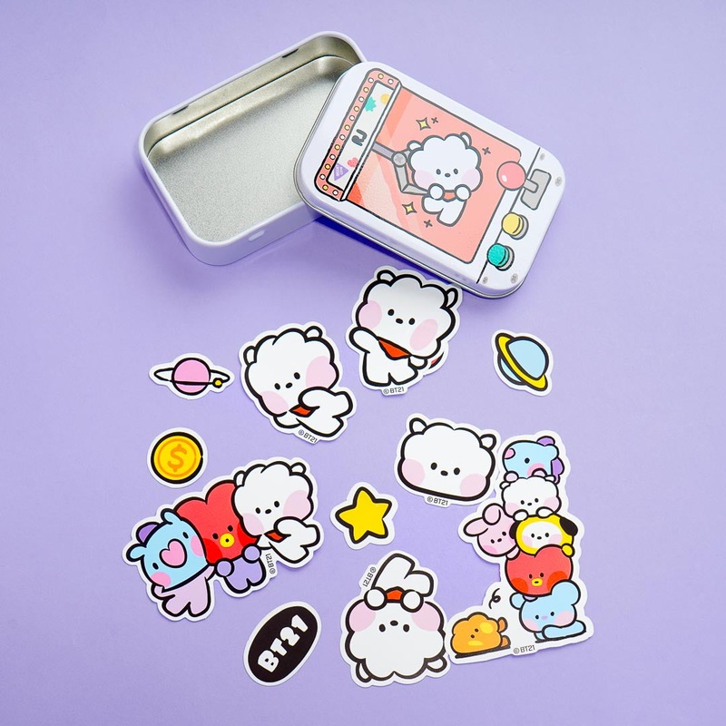 BT21 Minini Tin Case Sticker Set - RJ