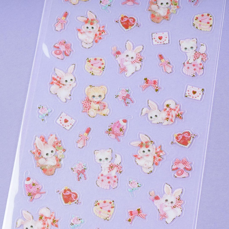 Amenomori Fumika Valentine Clear Seal Stickers