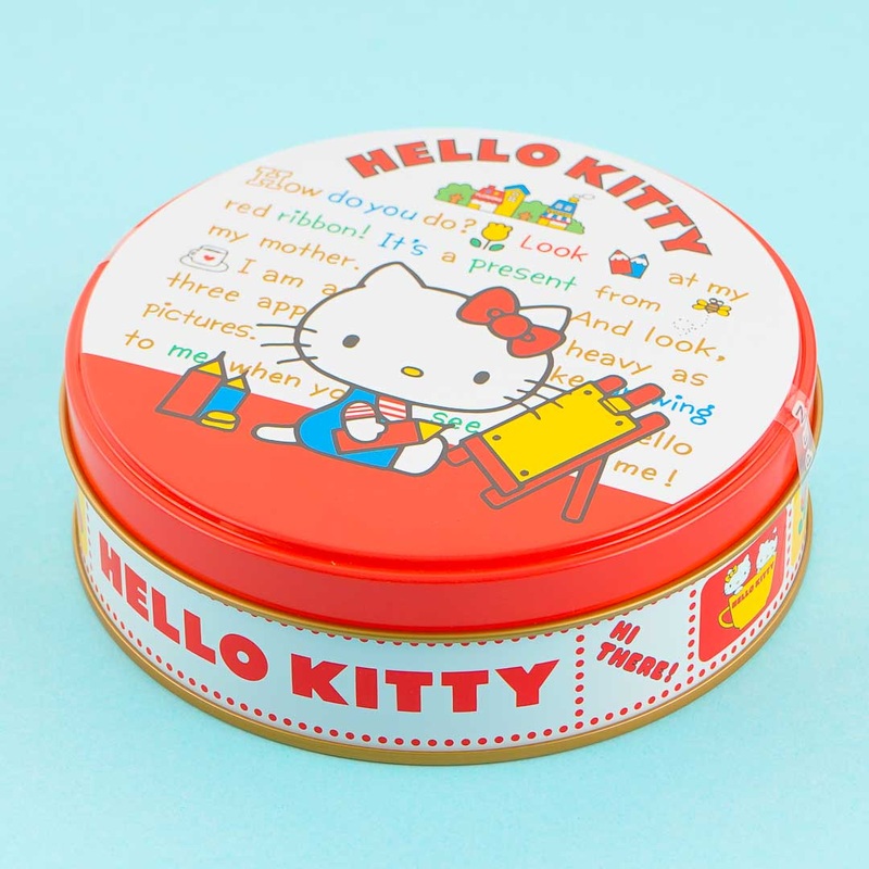 Hello Kitty Round Chocolate Tin Can