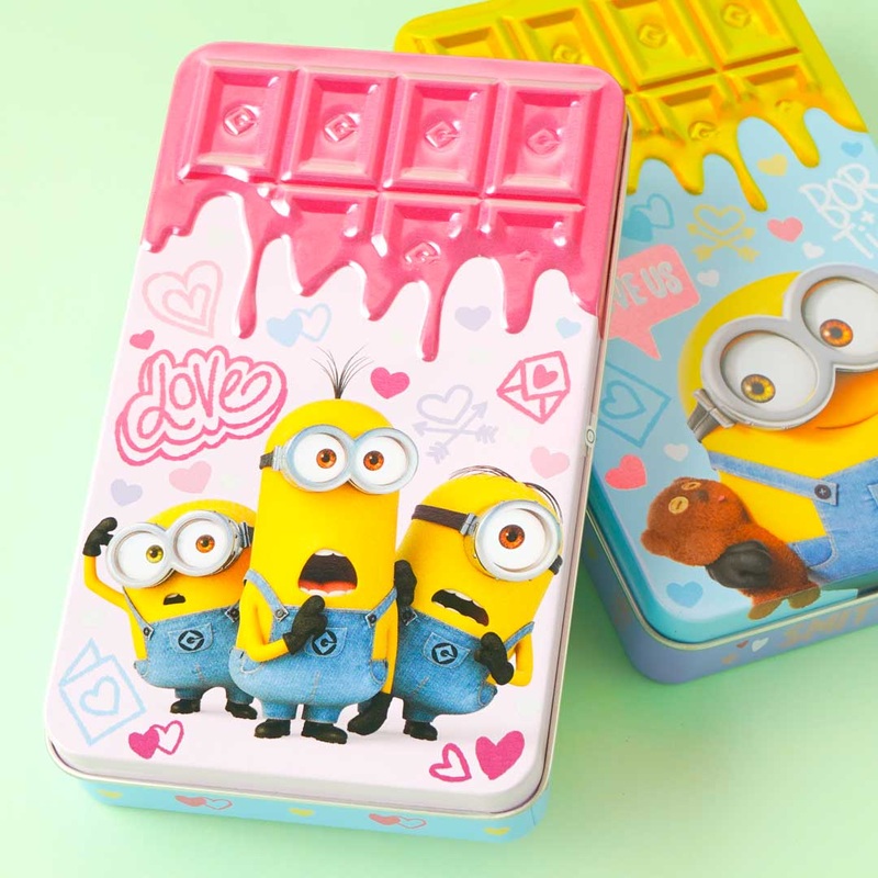 Minions Love Bar Tin Box With Chocolate