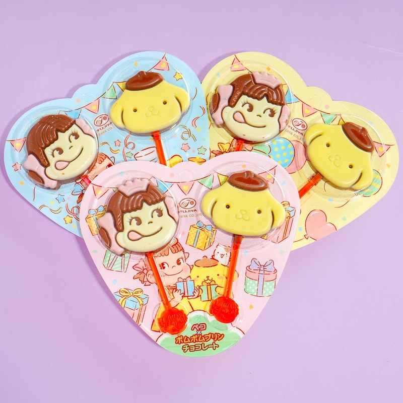 Peko-Chan & Pompompurin Choco Lollipops