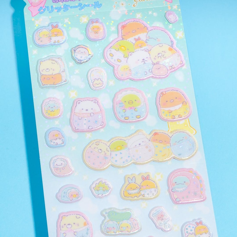 Sumikko Gurashi Holographic Puffy Stickers - Yochi Yochi Baby
