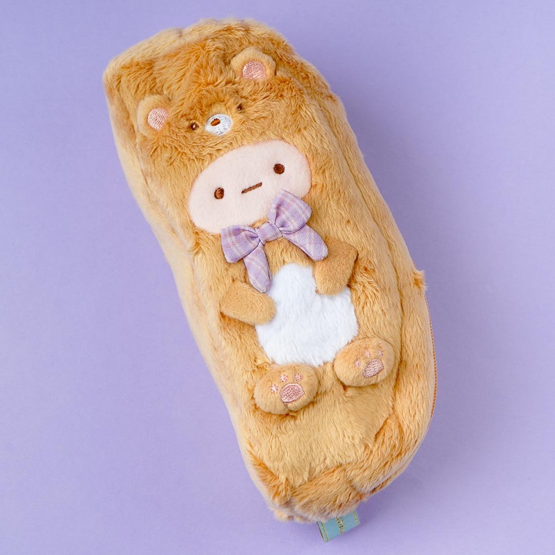 Sumikko Gurashi Kuma Cafe Fluffy Pen Case - Tapioca