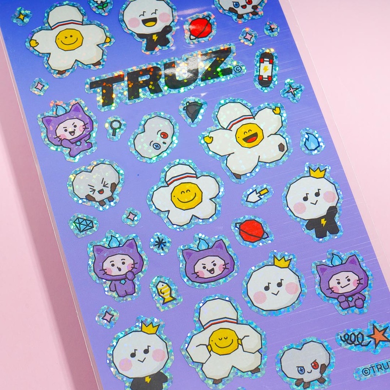 TRUZ Play WIth Friends Glitter Stickers