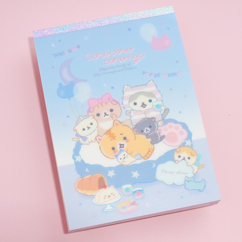 Corocoro Coronya Cat Sleepover Memo Pad