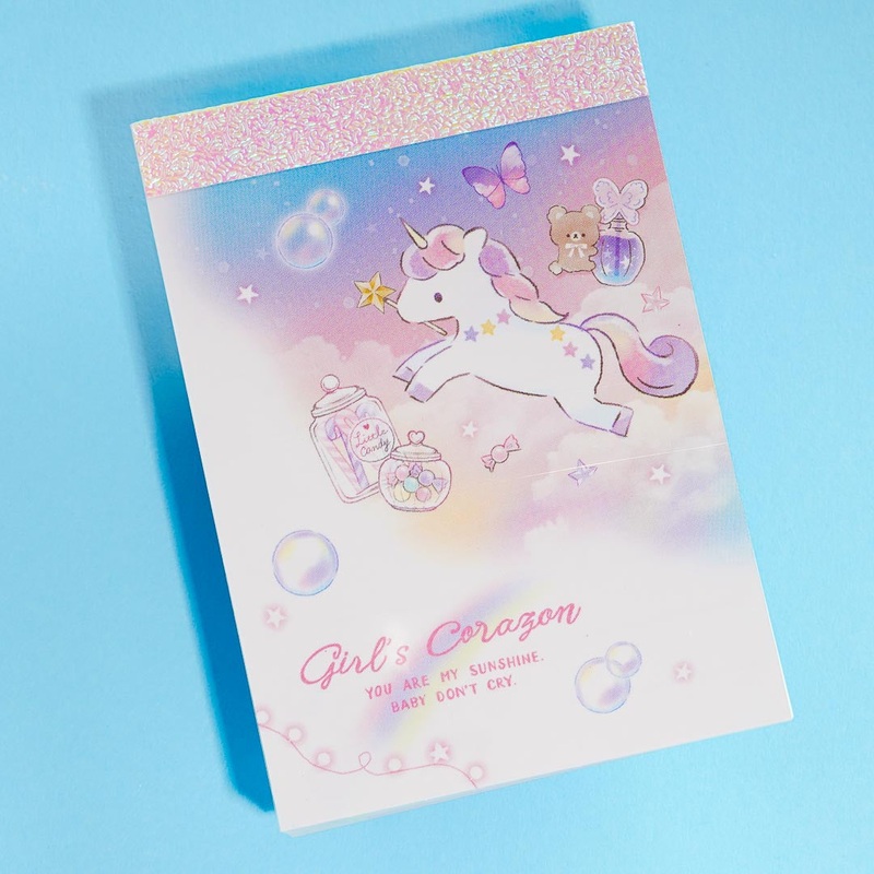 Girl's Corazon Unicorn Mini Memo Pad