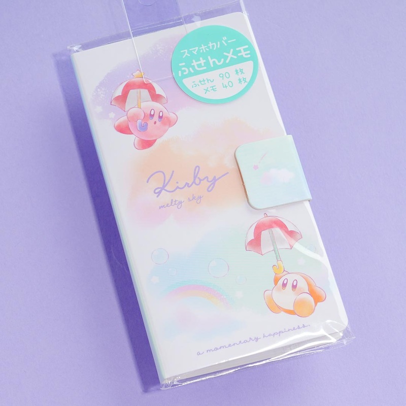 Kirby Melty Sky Sticky Notes & Memo Set With Case