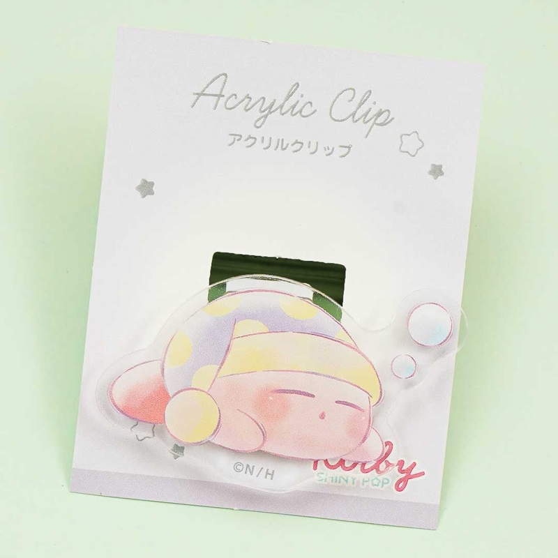 Kirby's Dream Land Sleeping Acrylic Clip