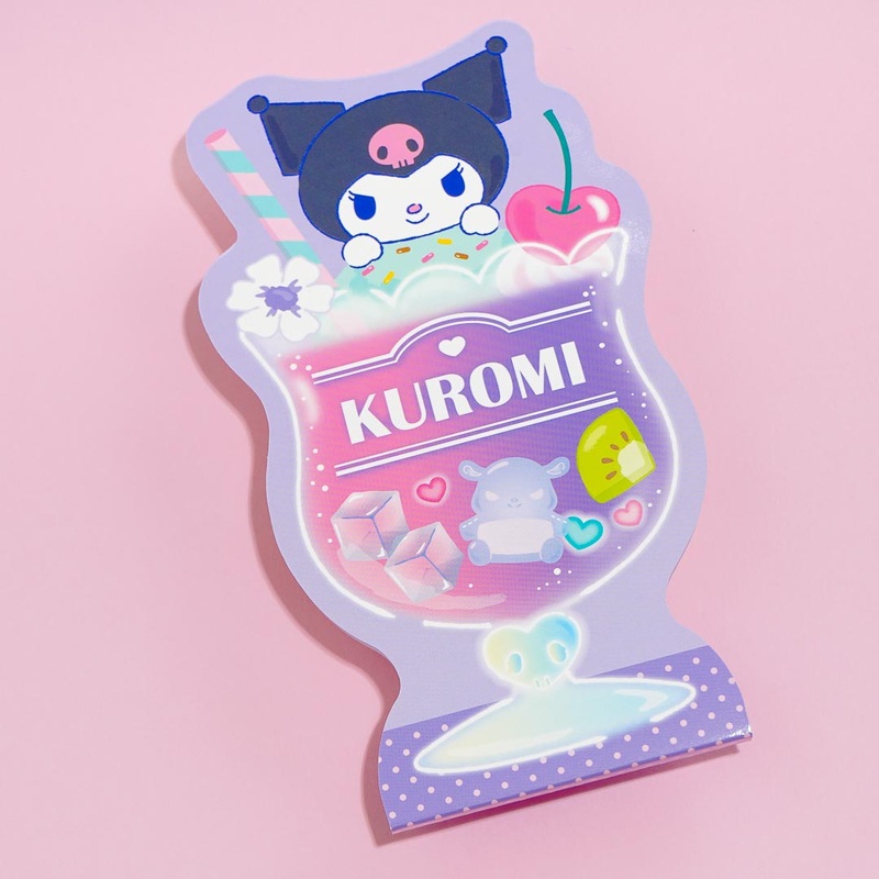 Kuromi Cream Soda Die-Cut Memo Pad