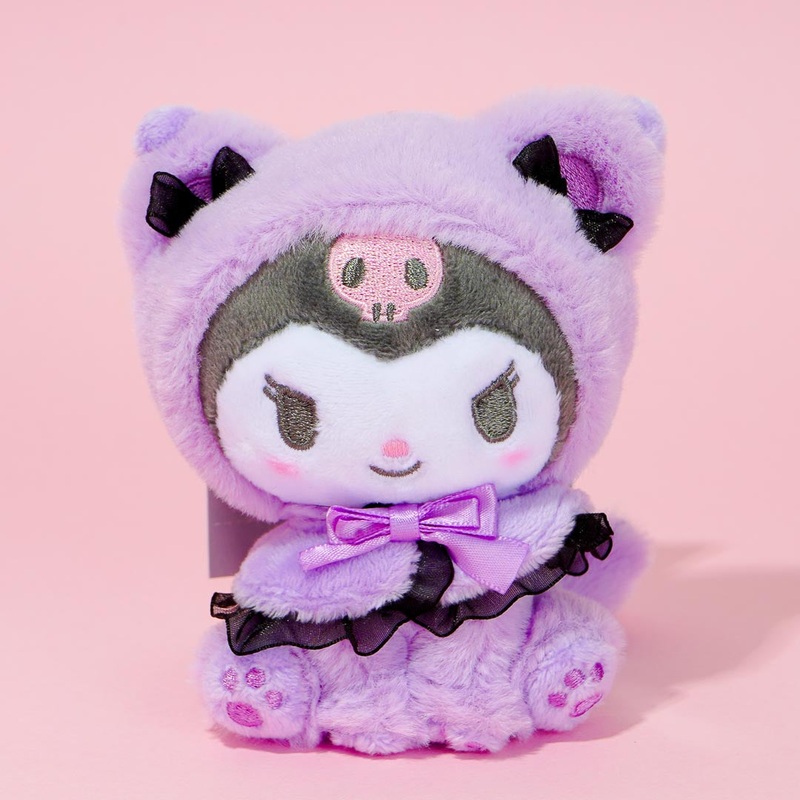 Kuromi Dressed-Up Cat Plushie Charm