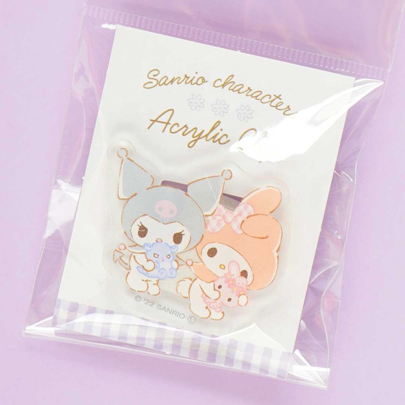 Kuromi & My Melody Friendship Acrylic Clip