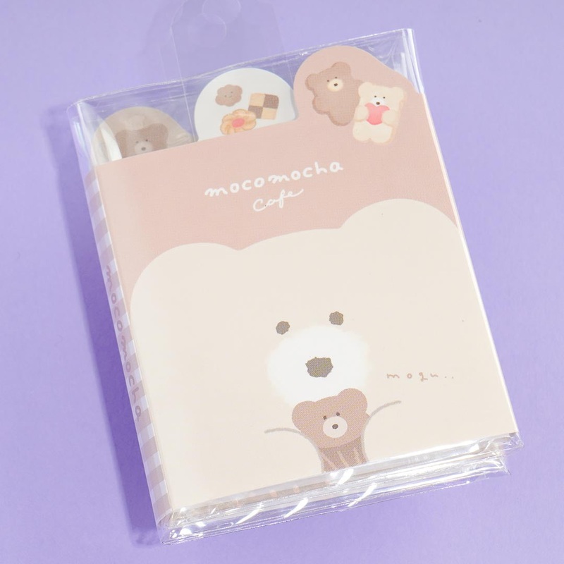 Mocomocha Cafe Book-Style Mini Memo Pad