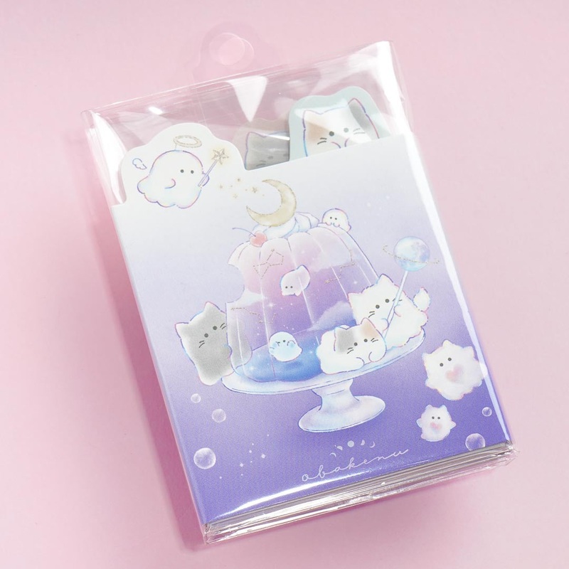 Obakenu Jelly Cat Memo Pad Set