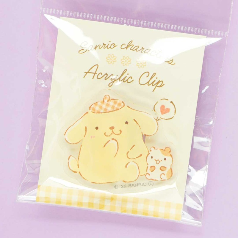 Pompompurin Friendship Acrylic Clip