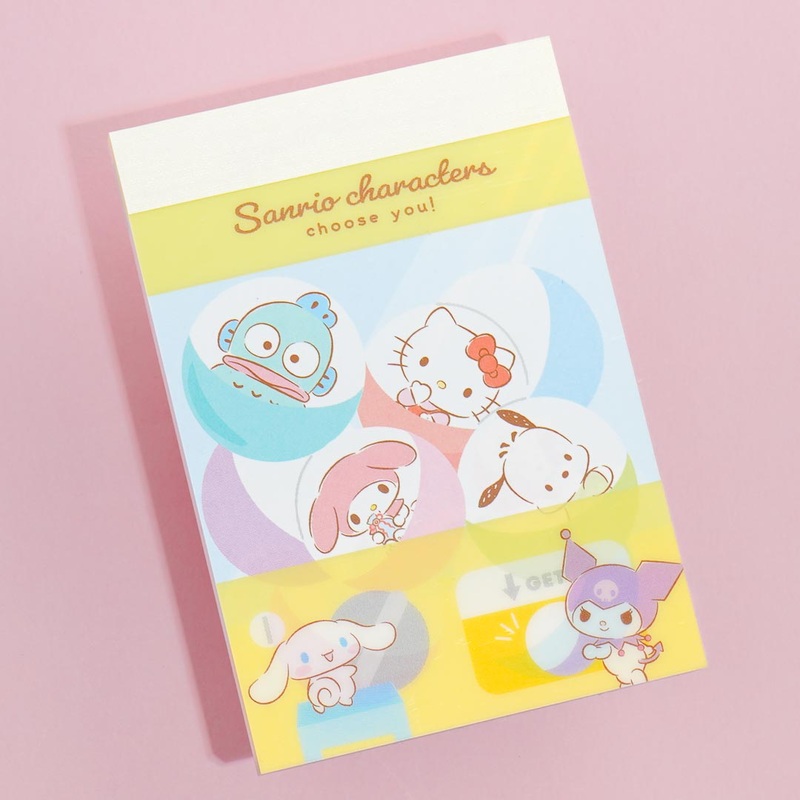 Sanrio Characters Gachapon Mini Memo Pad