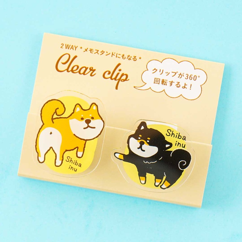 Shiba Inu Clear Clip Set