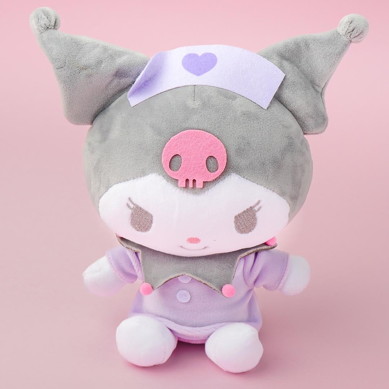 Kuromi Pastel Nurse Plushie - Medium