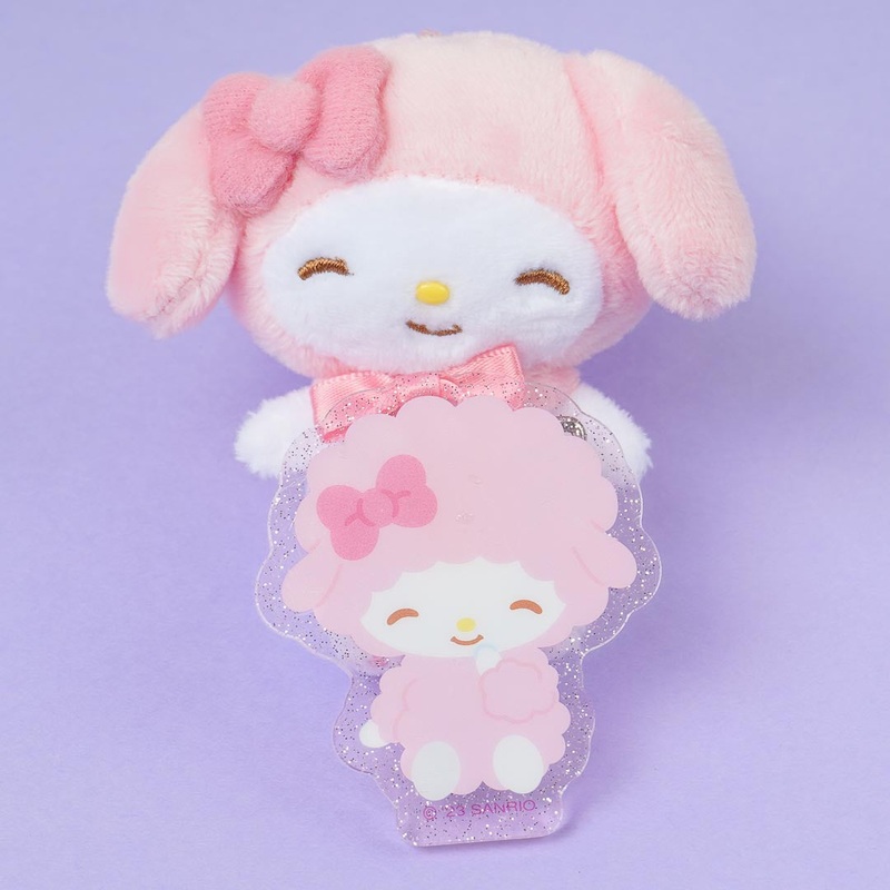 My Melody & My Sweet Piano Plush Charm With Acrylic Badge
