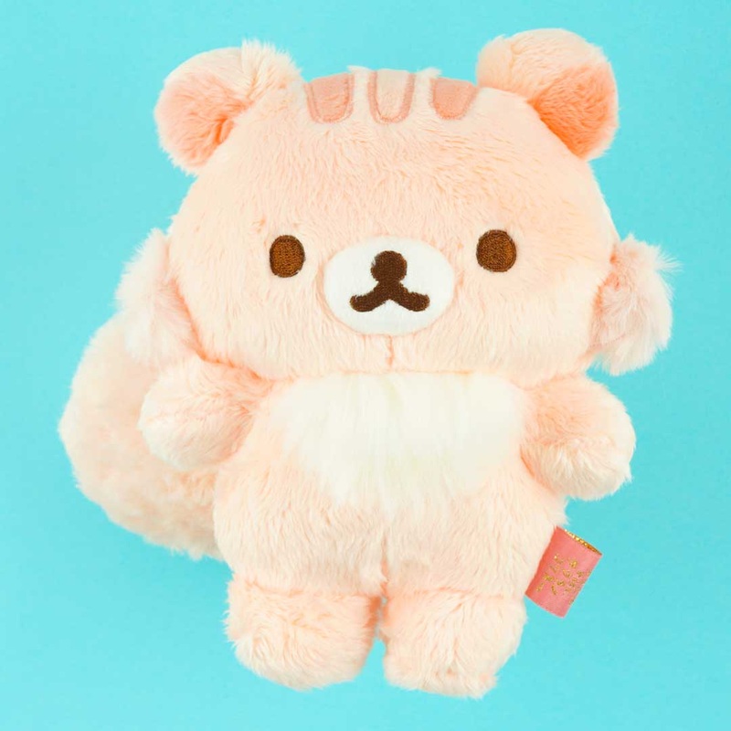 Rilakkuma Chairoikoguma Posing Plushie - Sakura No Korisu / Medium