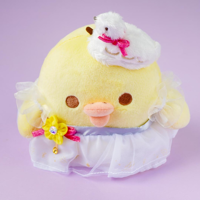 Rilakkuma Swan & Golden Flower Plushie - Kiiroitori / Medium