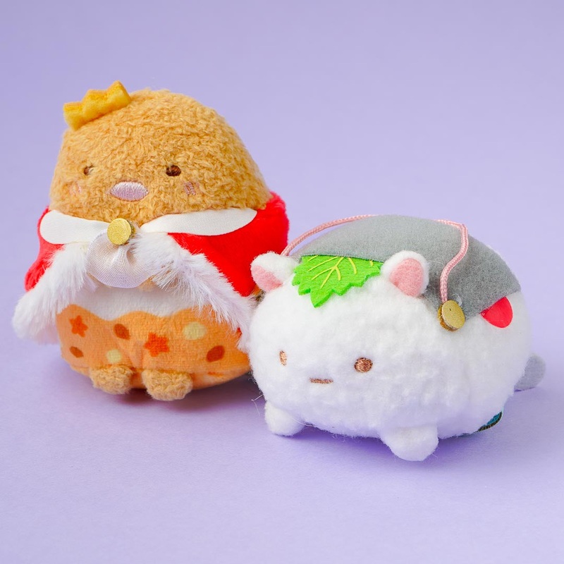 Sumikko Gurashi Food Kingdom Plushie Set - Tonkatsu & White Rice / Mini